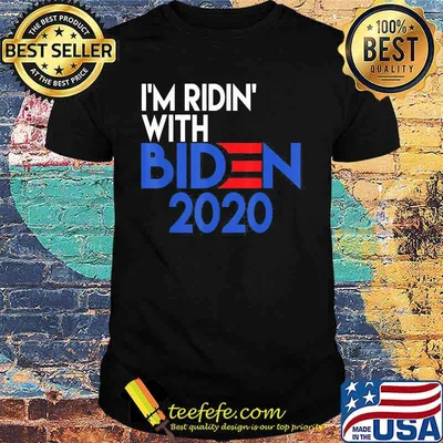 I_M RIDIN WITH BIDEN 2020 AMERICAN FALG SHIRT