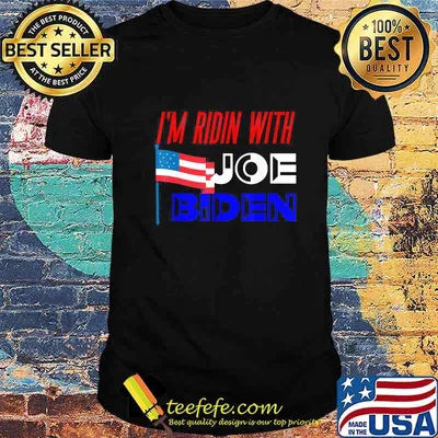 I'm ridin with joe biden american flag independence day shirt