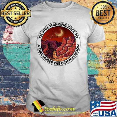 I'm still thinking back to a the under the canyon moon shirt
