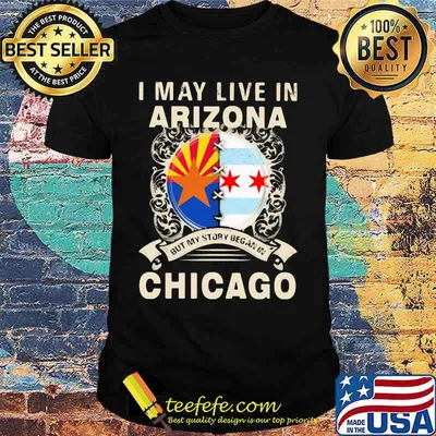 I may live in arizona but my story began in chicago shirt
