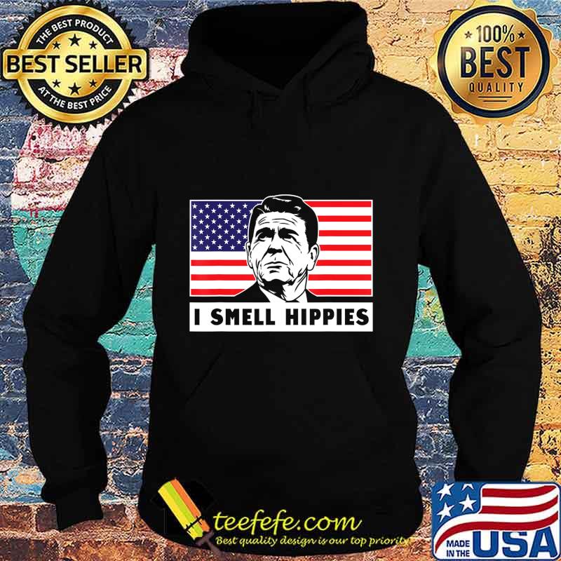 I Smell Hippies, Ronald Reagan Merica USA Shirt T-Shirt Hoodie I Smell Hippies, Ronald Reagan Merica USA Shirt T-Shirt Hoodie