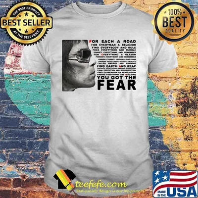 Ian brown for each a road for everyman a religion find everybody and rule you got the fear shirt