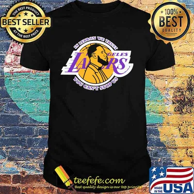 In lebron we trust los angeles lakers you can't stop us shirt