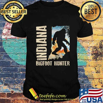 Indiana bigfoot hunter sunset shirt