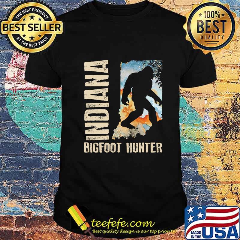 Indiana bigfoot hunter sunset shirt