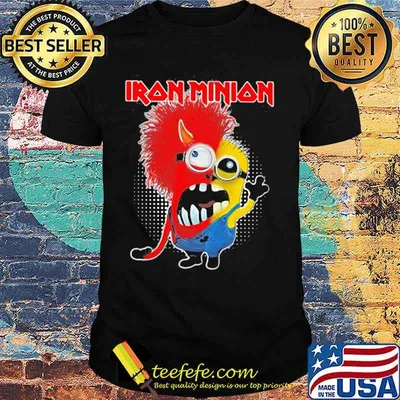 Iron maiden band satan minion shirt