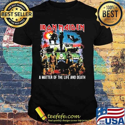Iron maiden band skeleton a matter of the life and death shirt