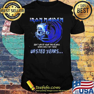 Iron maiden band skeleton don't waste your time always searching for those wasted years shirt