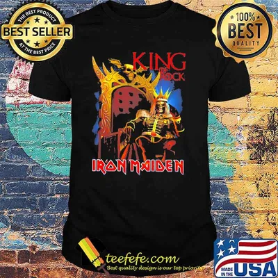 Iron maiden band skeleton king of rock shirt