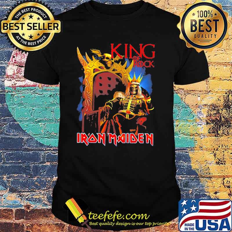 Iron maiden band skeleton king of rock shirt