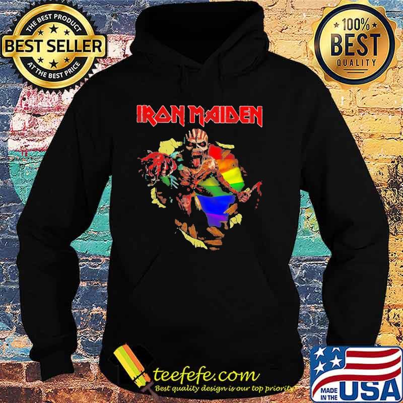 Iron maiden band skeleton lgbt flag s Hoodie Iron maiden band skeleton lgbt flag s Hoodie