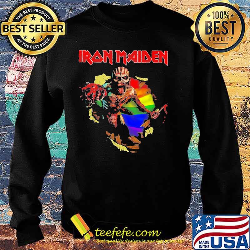 Iron maiden band skeleton lgbt flag s Sweater Iron maiden band skeleton lgbt flag s Sweater