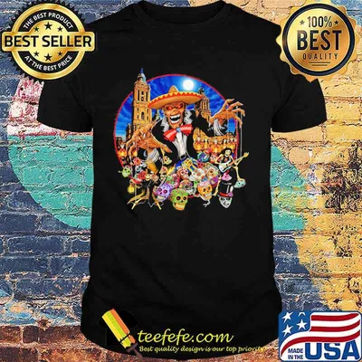 Iron maiden band sugar skull shirt