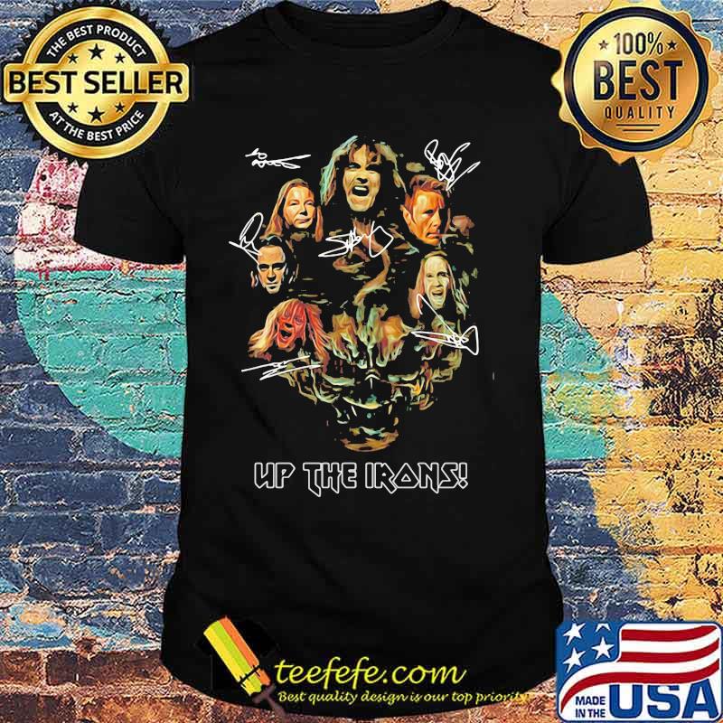 Iron maiden band up the irons signatures shirt Iron maiden band up the irons signatures shirt
