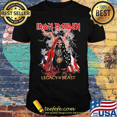 Iron maiden legacy of the beast lightning shirt
