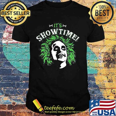 It's showtime beetlejuice silhouette shirt