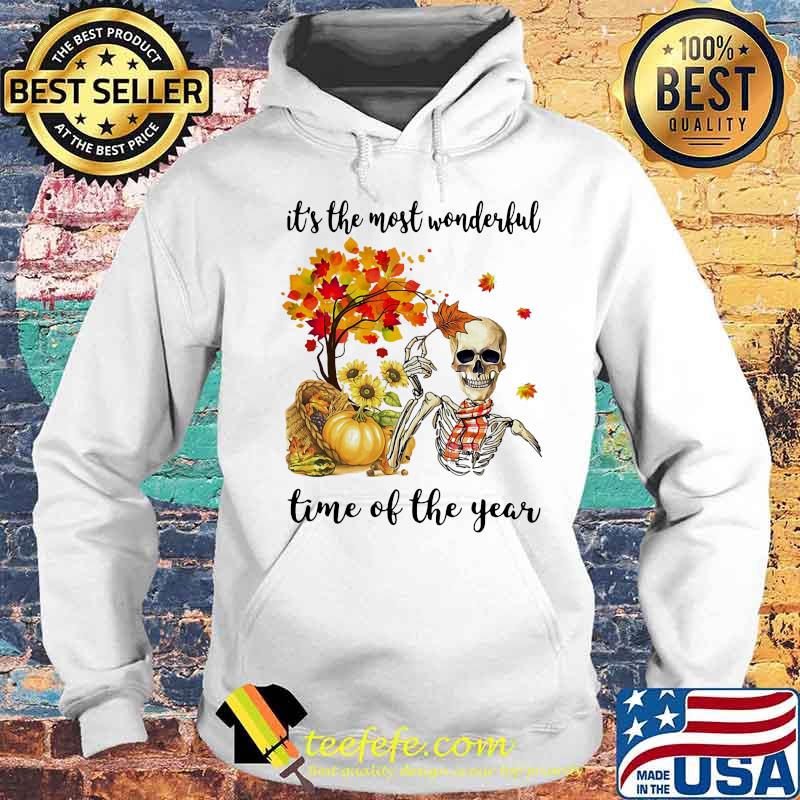IT'S THE MOST WONDERFUL PUMPKIN TIME OF THE YEAR AUTUMN SKULL SHIRT Hoodie IT'S THE MOST WONDERFUL PUMPKIN TIME OF THE YEAR AUTUMN SKULL SHIRT Hoodie