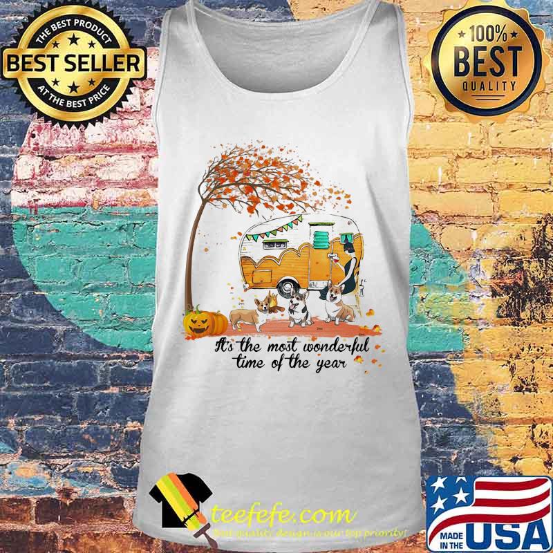 It's The Most Wonderful Time Of The Year Corgi Pumpkin Camping Halloween Shirt Tank top It's The Most Wonderful Time Of The Year Corgi Pumpkin Camping Halloween Shirt Tank top