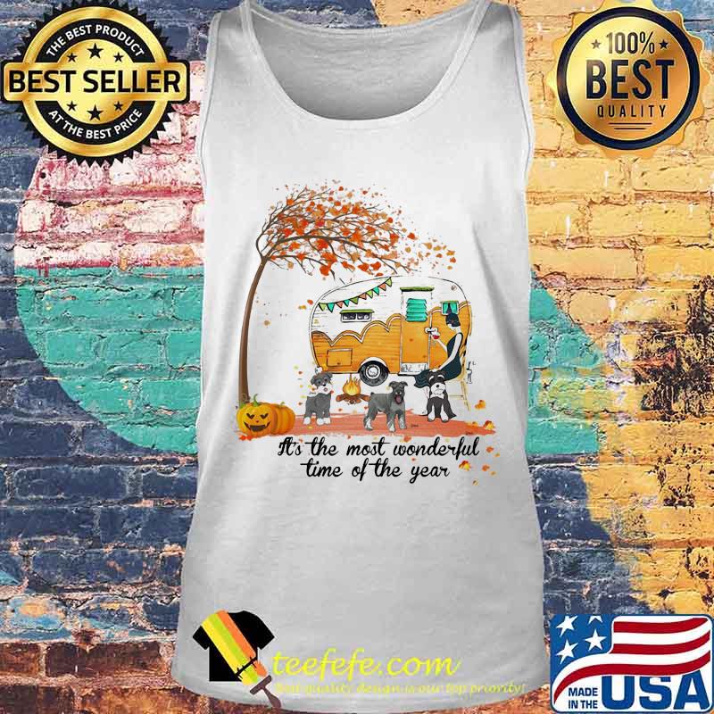 It's The Most Wonderful Time Of The Year Miniature Schnauzer Pumpkin Camping Halloween Shirt Tank top It's The Most Wonderful Time Of The Year Miniature Schnauzer Pumpkin Camping Halloween Shirt Tank top
