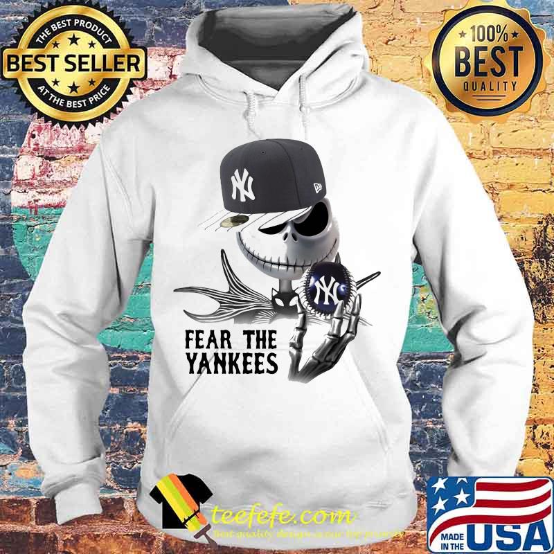Jack skellington fear the new york yankees baseball s Hoodie Jack skellington fear the new york yankees baseball s Hoodie