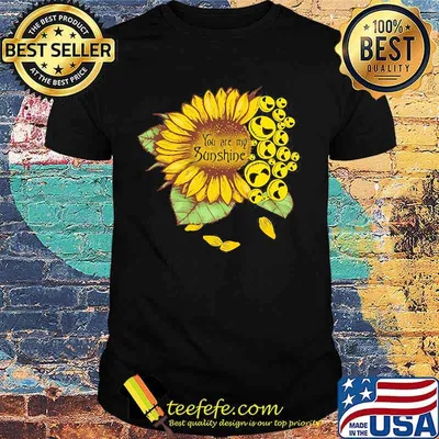 Jack skellington sunflower you are my sunshine shirt