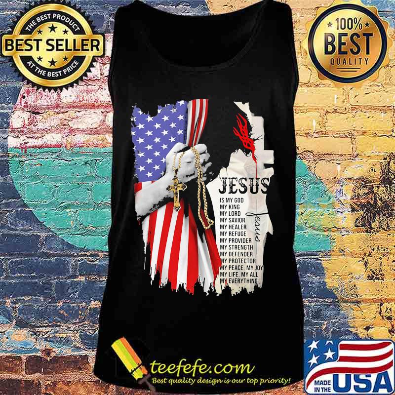 Jesus is my god my everything american flag independence day s Tank top Jesus is my god my everything american flag independence day s Tank top