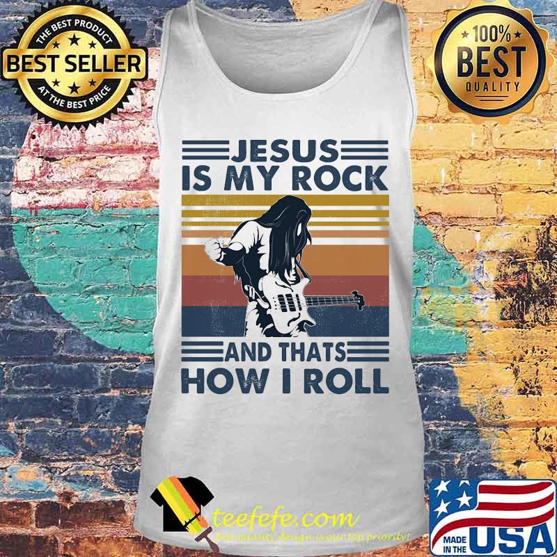 Jesus is my rock and thats how i roll vintage retro s Tank top Jesus is my rock and thats how i roll vintage retro s Tank top