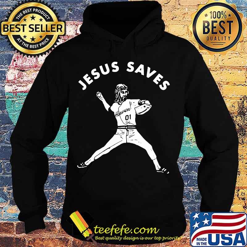 Jesus saves baseball player s Hoodie Jesus saves baseball player s Hoodie