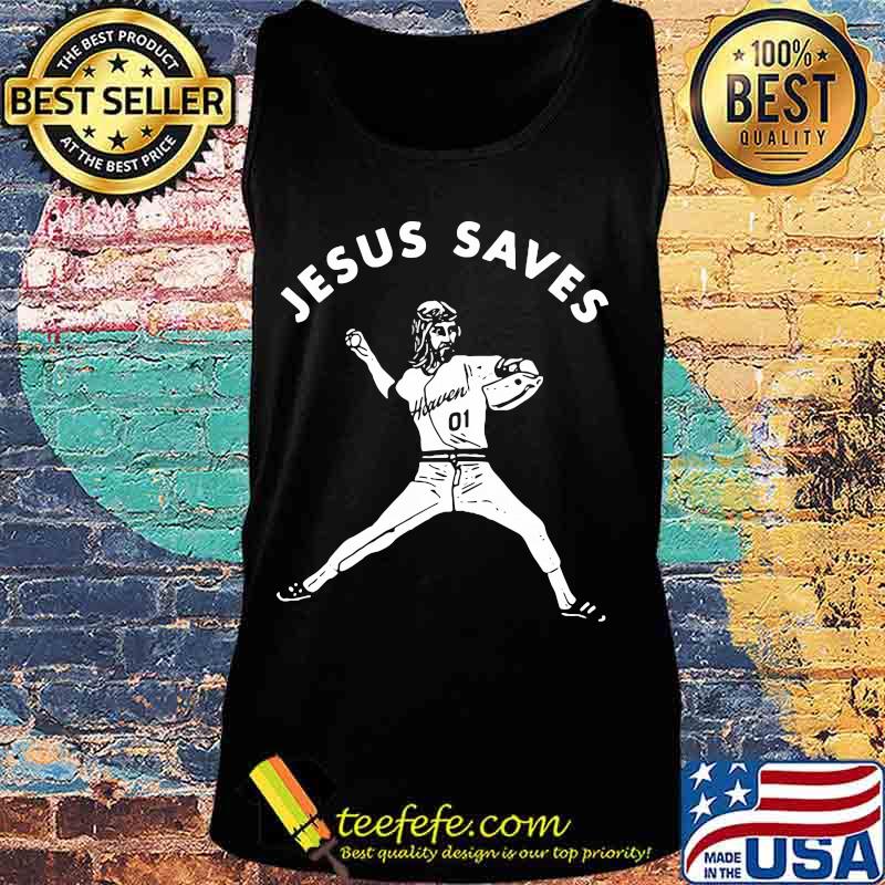 Jesus saves baseball player s Tank top Jesus saves baseball player s Tank top