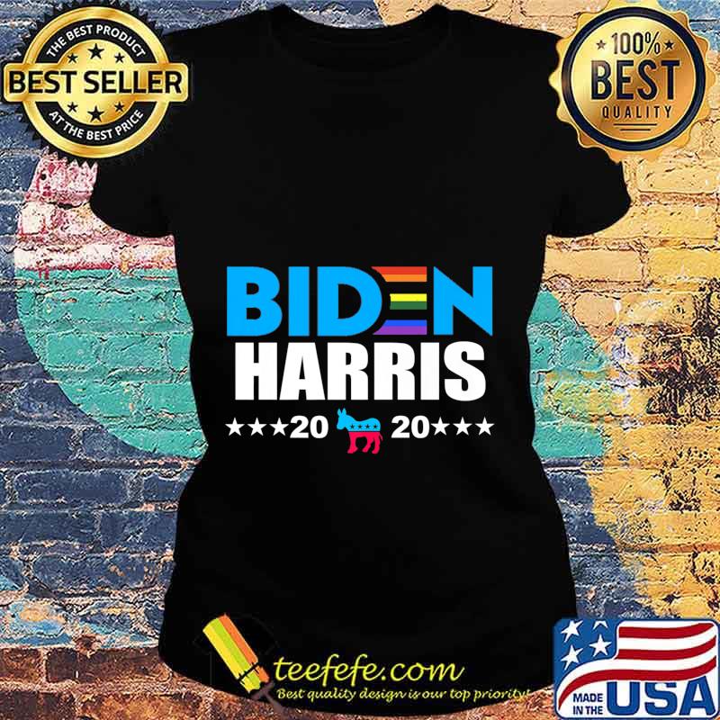 Joe Biden 2020 Biden Harris Rainbow Gay Pride LGBT Premium T-Shirt Ladies tee Joe Biden 2020 Biden Harris Rainbow Gay Pride LGBT Premium T-Shirt Ladies tee