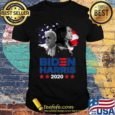 Joe biden kamala harris 2020 american flag stars shirt