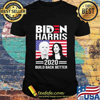 Joe biden kamala harris 2020 build back better american flag independence day shirt