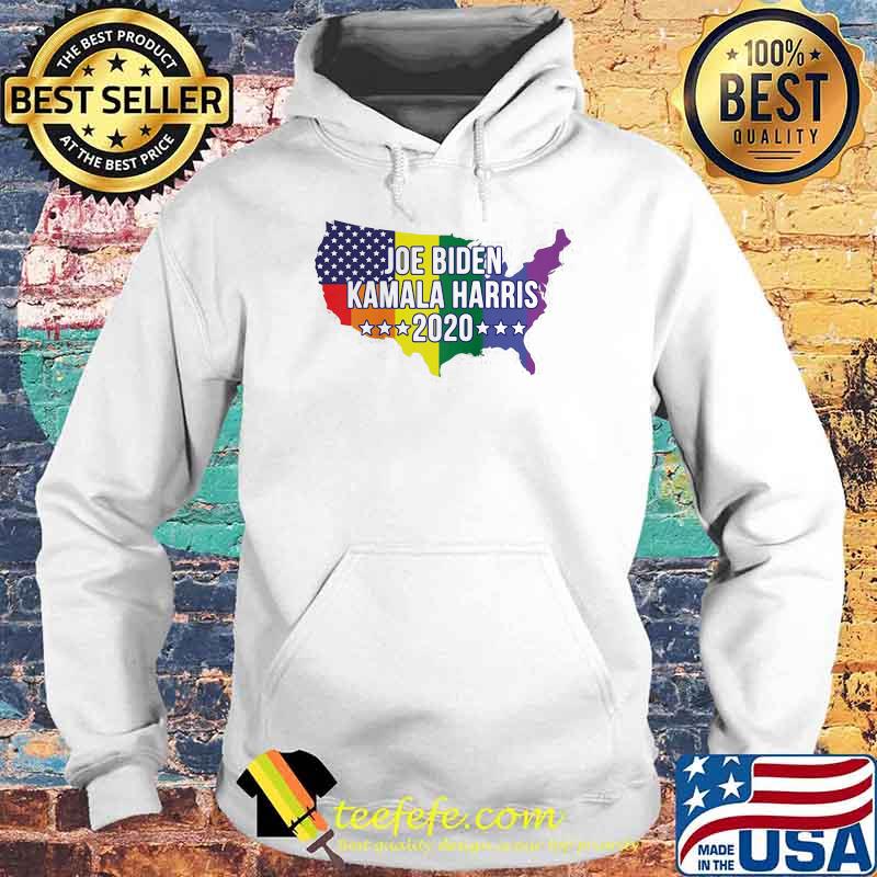 Joe Biden Kamala Harris 2020 Lgbt Us Flag Map Shirt Hoodie Joe Biden Kamala Harris 2020 Lgbt Us Flag Map Shirt Hoodie