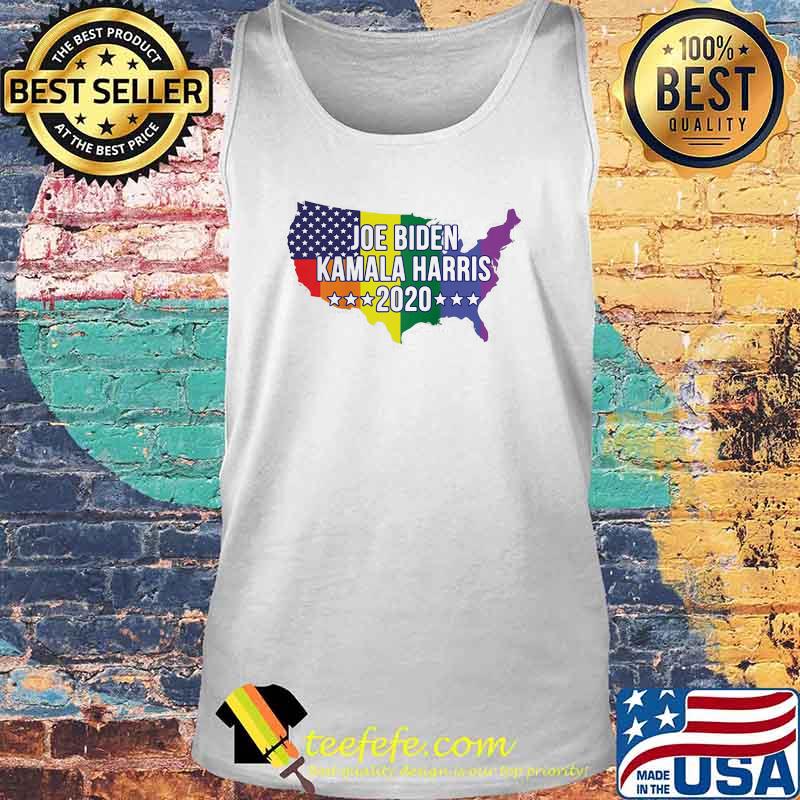 Joe Biden Kamala Harris 2020 Lgbt Us Flag Map Shirt Tank top Joe Biden Kamala Harris 2020 Lgbt Us Flag Map Shirt Tank top