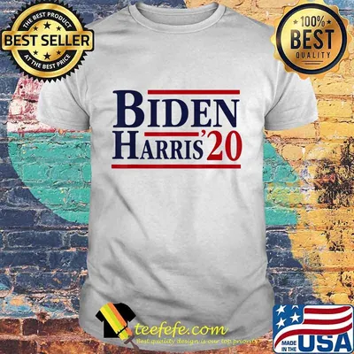 Joe biden kamala harris 2020 line white shirt