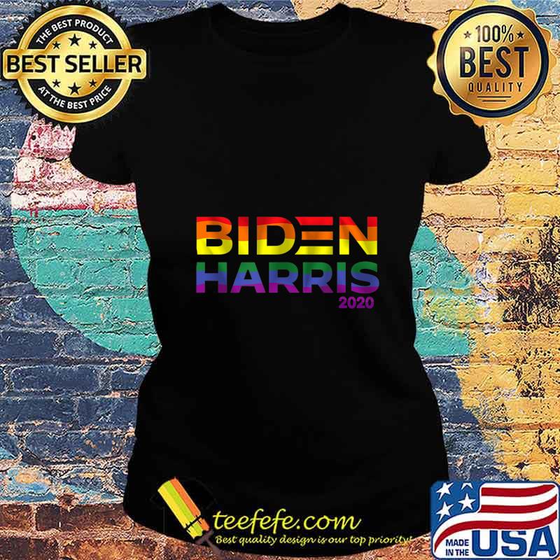 Joe Biden Kamala Harris 2020 Rainbow Gay Pride LGBT Election T-Shirt Ladies tee Joe Biden Kamala Harris 2020 Rainbow Gay Pride LGBT Election T-Shirt Ladies tee