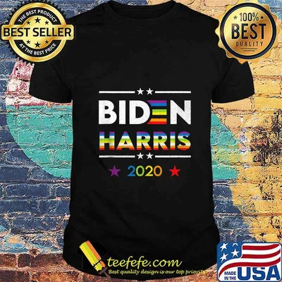 Joe Biden Kamala Harris 2020 Rainbow Gay Pride LGBT Election Tank Top