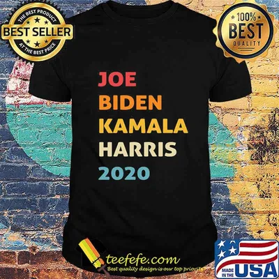 Joe biden kamala harris 2020 retro black shirt