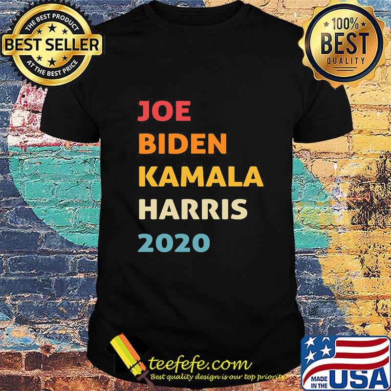 Joe biden kamala harris 2020 retro black shirt Joe biden kamala harris 2020 retro black shirt