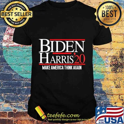Joe biden kamala harris make america think again 2020 shirt