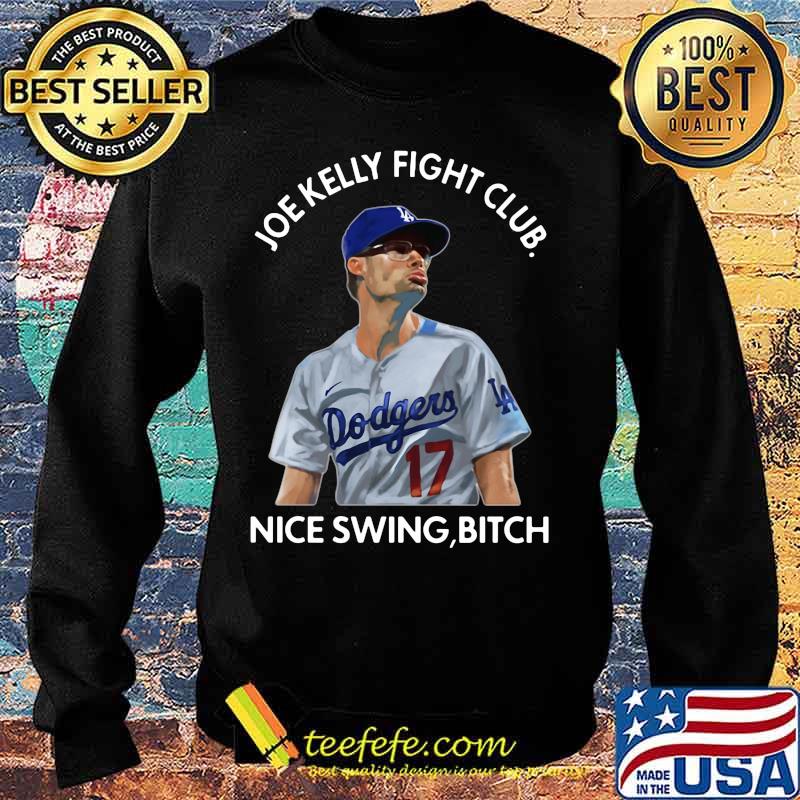 Joe kelly fight club nice swing bitch baseball s Sweater Joe kelly fight club nice swing bitch baseball s Sweater