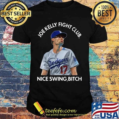 Joe kelly fight club nice swing bitch baseball shirt