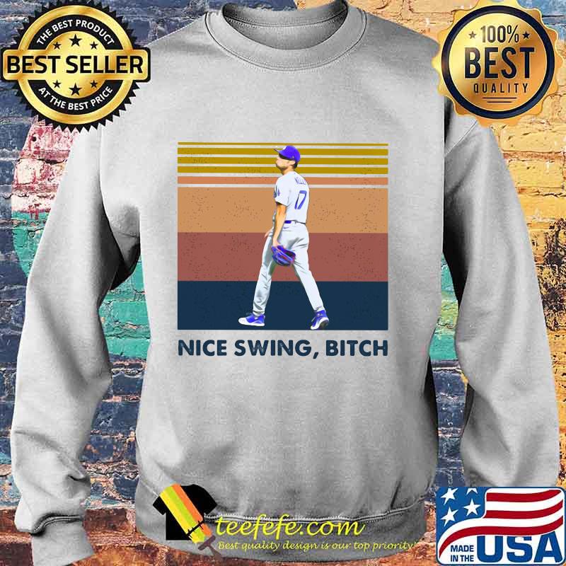 Joe kelly nice swing bitch baseball vintage retro s Sweater Joe kelly nice swing bitch baseball vintage retro s Sweater
