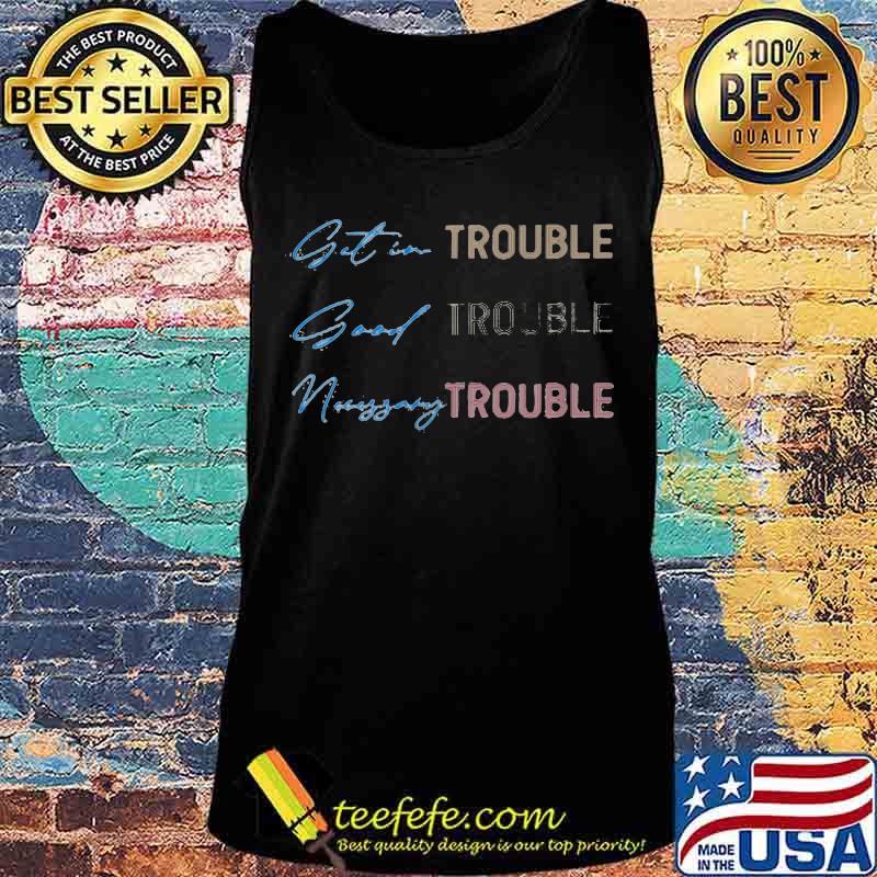 John lewis get in trouble good trouble necessary trouble black s Tank top John lewis get in trouble good trouble necessary trouble black s Tank top