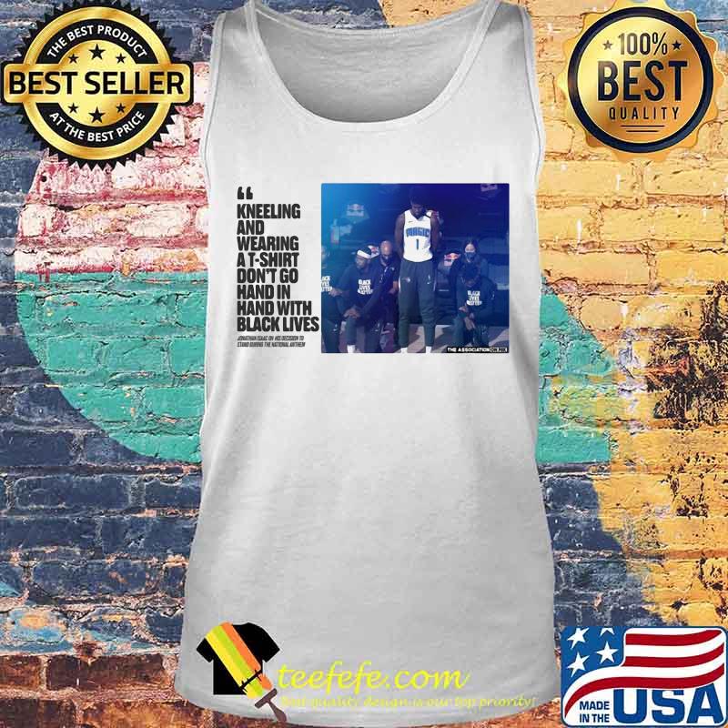 Jonathan isaac kneeling and wearing a don't go hand in hand with black lives s Tank top Jonathan isaac kneeling and wearing a don't go hand in hand with black lives s Tank top