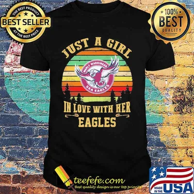 Just a girl in love with her manly warringah sea eagles vintage retro shirt