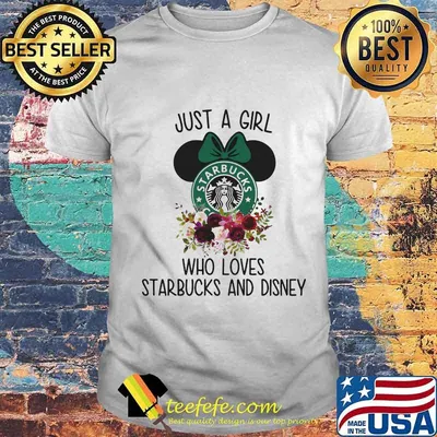 Just a girl who loves books and starbucks and disney flowers shirt