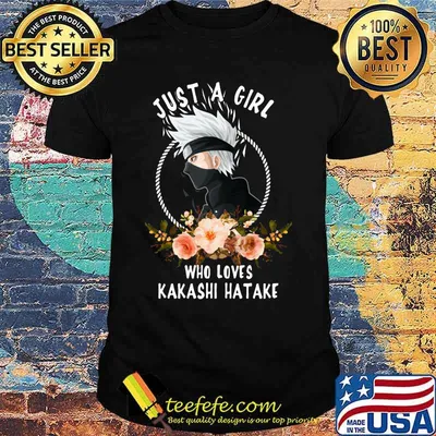 Just a girl who loves kakashi hatake flowers shirt