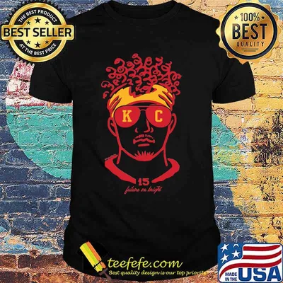 Kansas city chiefs  15 patrick mahomes future so bright shirt