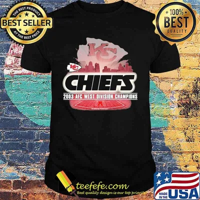 Kansas city chiefs 2003 afc west division champions shirt
